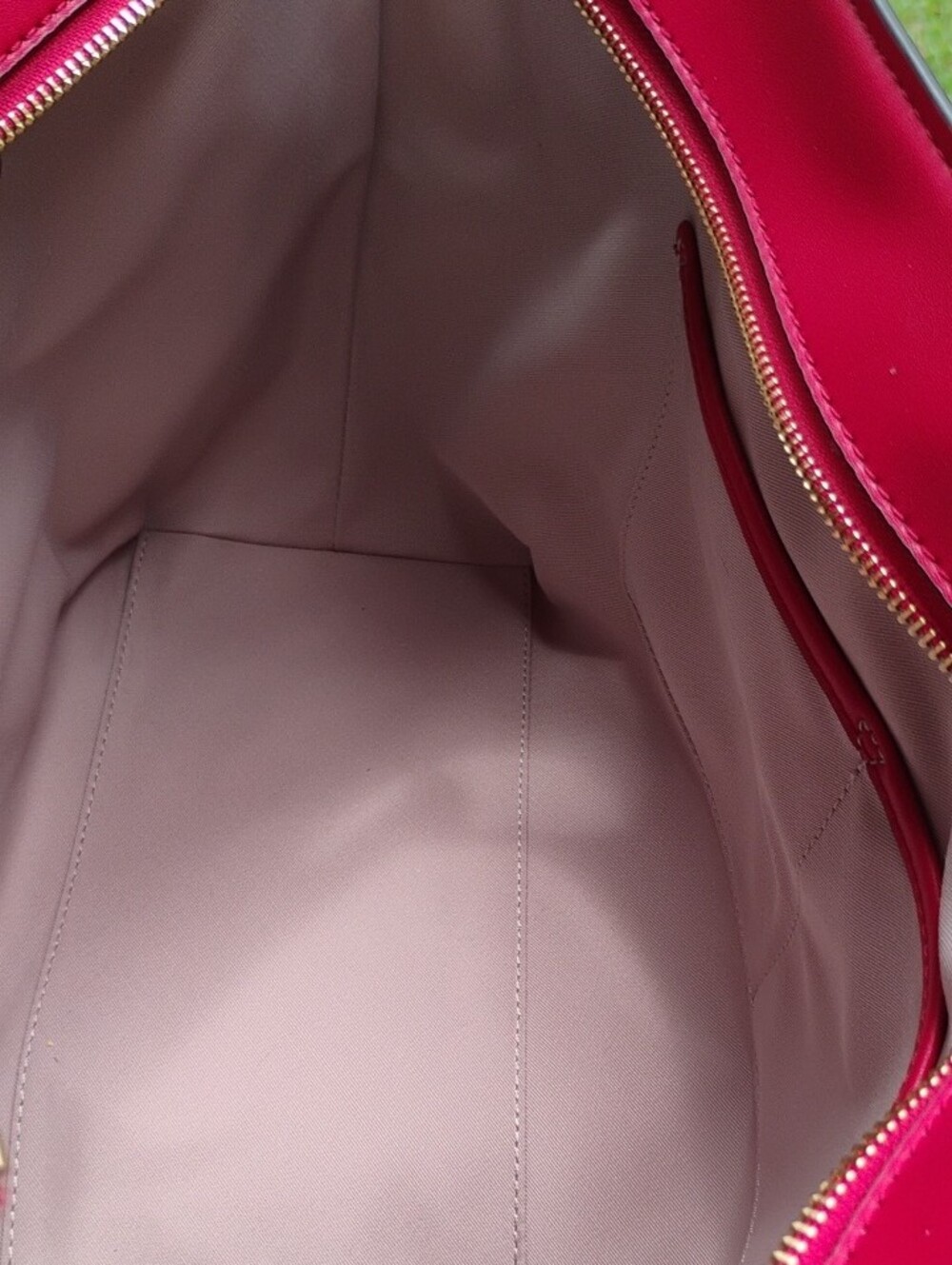 Michael Kors Hot Metallic Pinkish Red ClothTote - Picture 12 of 12